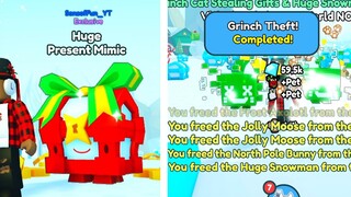 🥳HOW TO COMPLETE GRINCH THEFT EVENT and GOT HUGE PRESENT MIMIC in Pet Simulator X (New Update)