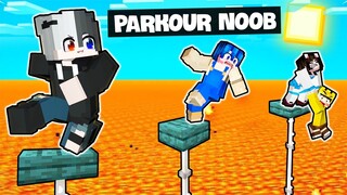 MINECRAFT NHƯNG PARKOUR QUÁ NOOB? SIRO KHIẾN TỨ TRỤ VÀ MÈO SIMMY CAY CÚ VÌ NHẢY QUÁ NHANH