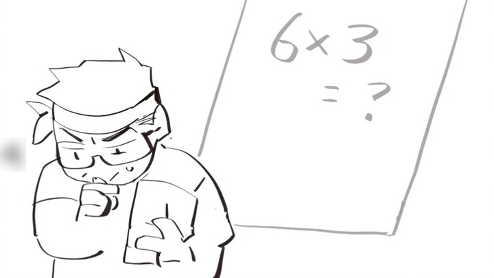 [Handwriting of the new generation of rap] How much is 6 × 3