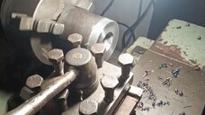 cara bubut manual benda keras