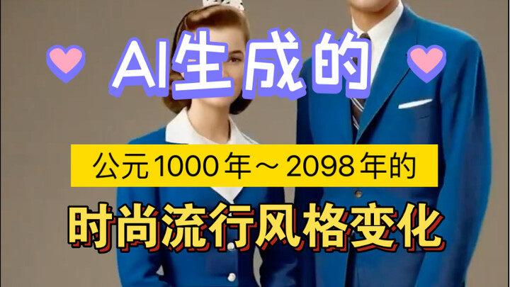 AI tạo ra sự thay đổi phong cách thời trang của nhân loại phương Tây từ năm 1000 đến năm 2098!