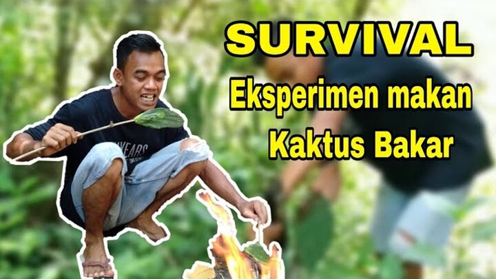 Survival Makan Kaktus bakar