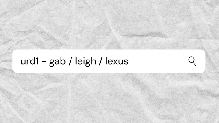 "urd1" - leigh andrea / gab / lexus