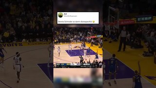 Dennis Schroder's reaction to Moses Moody's shot. 🤣😅 (h/t AntiInfluencerr/Tw)