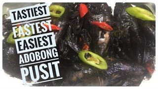 FILIPINO SPICY ADOBONG PUSIT | SQUID ADOBO | FLAVORFUL WITH MILDLY SWEET