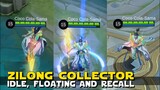 ZILONG COLLECTOR  EXCLUSIVE IDLE, FLOATING AND RECALL ANIMATION! BEST COLLECTOR SKIN MOBILE LEGENDS