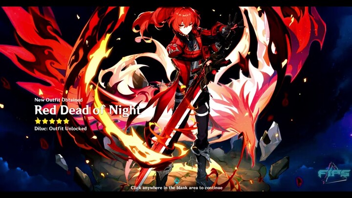 Red Dead of Night |Genshin Impact #DilucNewCostume #ReadDeadofNight #GenshinImpact