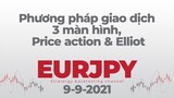 [EURJPY] Phương pháp giao dịch 3 màn hình, Price action & Elliot targets 09-09 - DinhChienFX