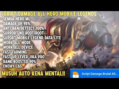 Script Damage Mobile Legends + Attack Speed No Password Patch Terbaru | Mobile Legends