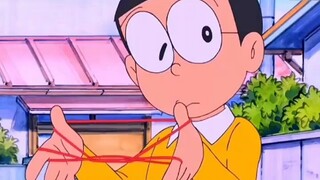 Nobita is also a master at playing with flower ropes