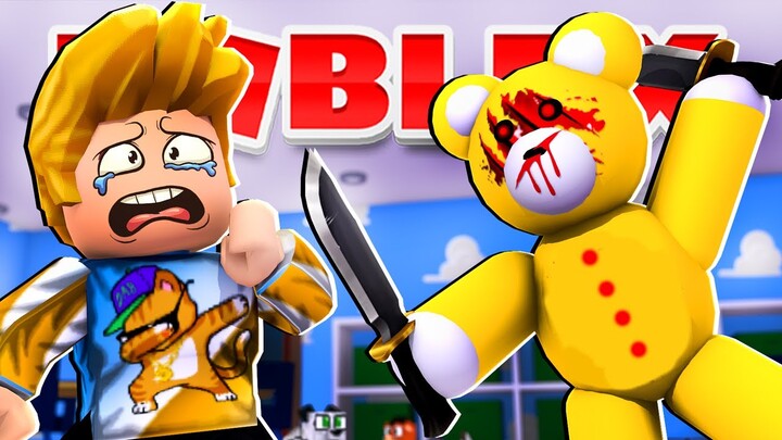 Running Away from the EVIL TEDDY in Roblox