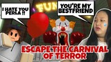 ESCAPE THE CARNIVAL OF TERROR OBBY (MY BESTFRIEND BLOCKED ME ON ROBLOX 😭😭)