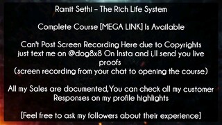 Ramit Sethi – The Rich Life System Course Download | Ramit Sethi Course Download