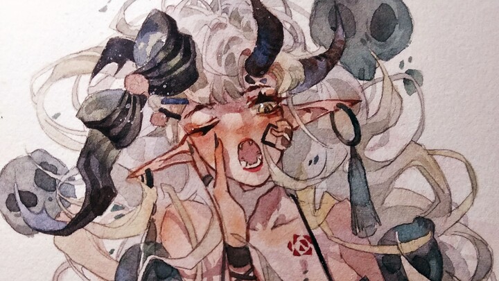 [White Night + Baohong] Sticky Sugar Meets Quick-Drying: How Punks Paint Watercolors