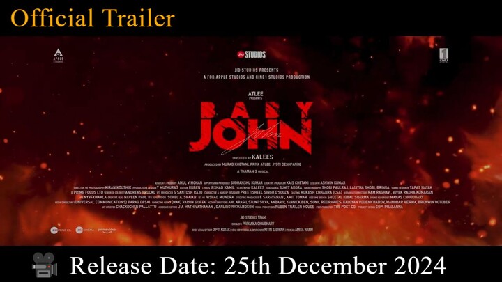 Baby John - Taster Cut | Atlee | Varun Dhawan, Keerthy Suresh, Wamiqa Gabbi, Jackie Shroff | 25th De