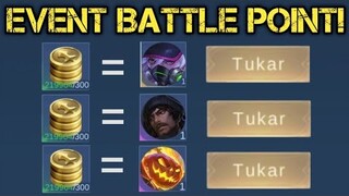 EVENT PENUKARAN BATTLE POINT DENGAN SKIN GRATIS !! CUMA BUTUH 300 BATTLE POINT