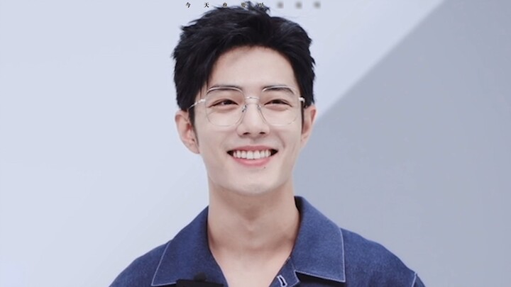Jeans with glasses, so handsome | Xiao Zhan Mosen live broadcast