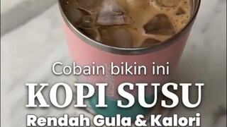 KOPI SUSU || BIKIN KOPI SUSU RENDAH KALORI  ||  #Shorts