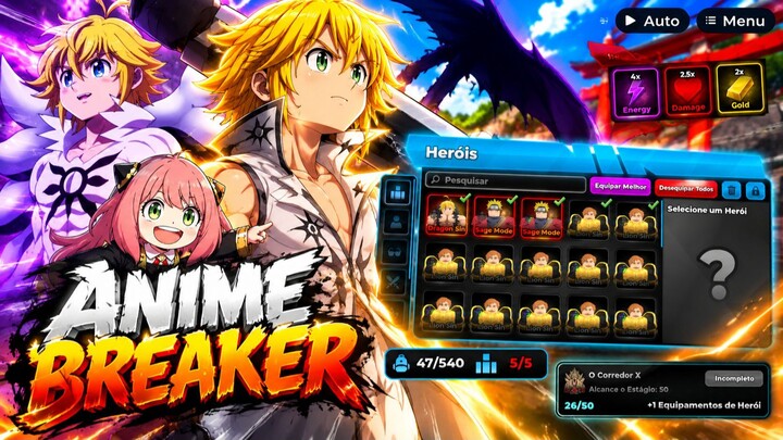 PEGUEI O 1 BREAKER PET DO JOGO? ANIME BREAKER #roblox