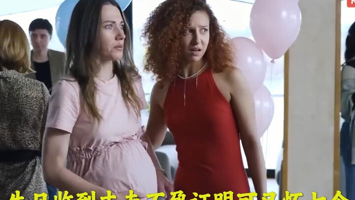 A pregnant woman receives her husband’s infertility certificate on her birthday