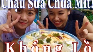 CÁCH LÀM CHẬU SỮA CHUA MÍT SIÊU TO KHÔNG LỒ GIỐNG BÀ TÂN VLOG