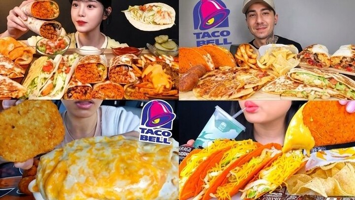 TACO BELL MUKBANG ASMR COMPILATION