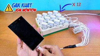 NGECAS 1 HP vs 12 CASAN (12 Chargers One Phone Experiment) Fastest Charger in The World?