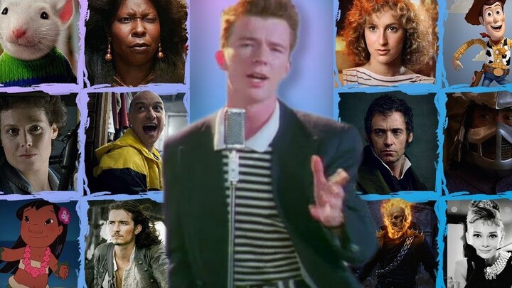 Never Gonna Give You Up edited from 169 movies