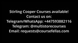 Stirling Cooper Courses (Latest)