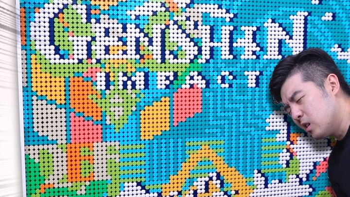 11.695 keping LEGO, saya membuat peta Inaba "Genshin Impact"!
