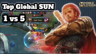 Cara Rotasi Top Global SUN | Gameplay SUN | Mobile legends bangbang