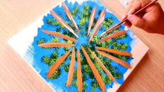 KING ART  1  EASY PAINTING  THE CENTER OF THE FOREST  N  63