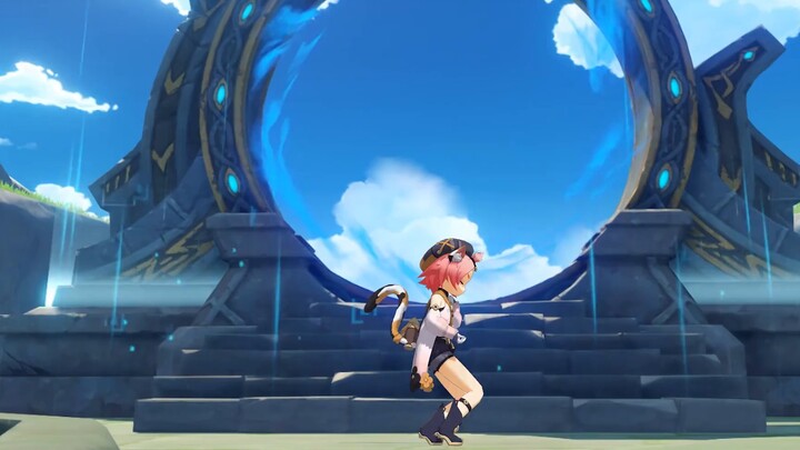 Genshin Impact MMD, drunken lolita