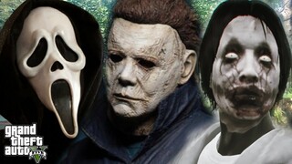 GTA 5 Mod - Ghostface Thà Chết Bảo Vệ Xác Jeff The Killer Và Michael Myers  | Big Bang
