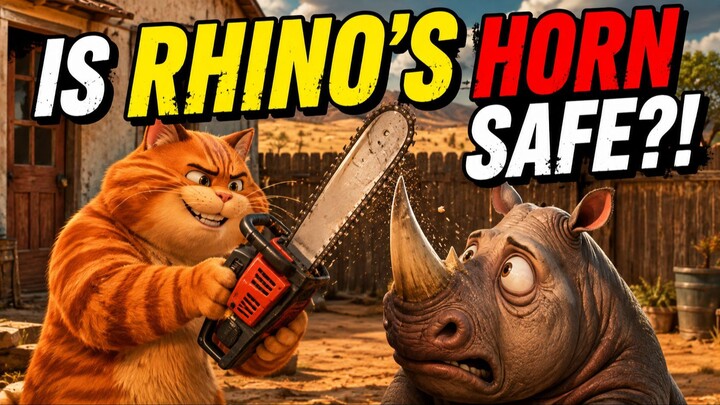 Charlie Tried to Pull the Rhino's Horn!