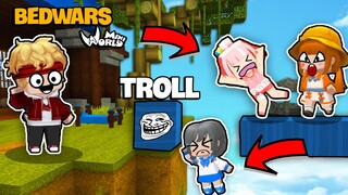 KHANGG TROLL TIÊU DIỆT TIMMY MẶP DORAM VA NAOBI TRONG BEDWARS MINI WORLD SIÊU HÀI | BEDWAR MAP SIRO