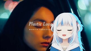 [Chế sâu] Cá mập con hát thánh ca sóng hơi "Plastic Love Cover.Gawr Gura"