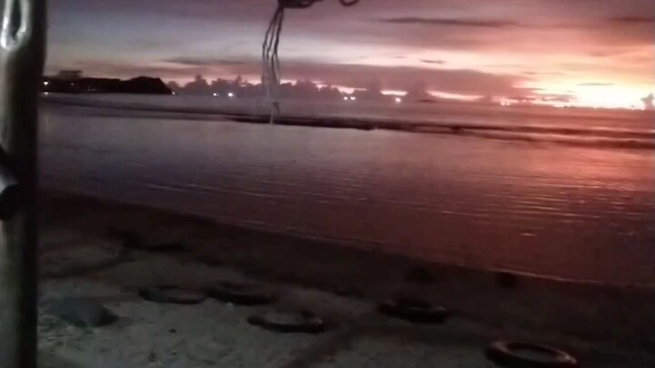 senja jingga membawa asa