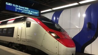 BRAND NEW HIGH SPEED TRAIN SBB!! “Giruno” 501081 leaves Zurich Airport