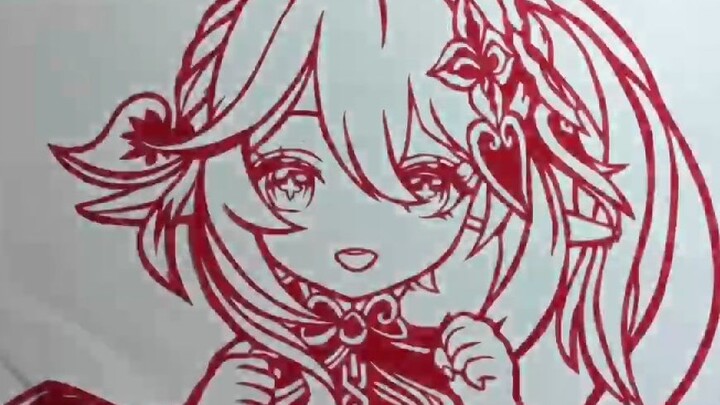 It took nearly half a month to restore Nashida's role pv with paper-cutting--[Happy Birthday]