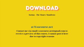 [GET] Sorina – The Money Manifesto