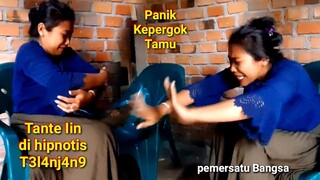 Prank terbaru Hipnotis terngakak tante iin lucu banget bikin ketawa