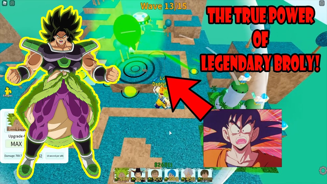 BUFF BROLY IS A LEGENDARY TOWER NOW IN ULTIMATE TOWER DEFENSE 