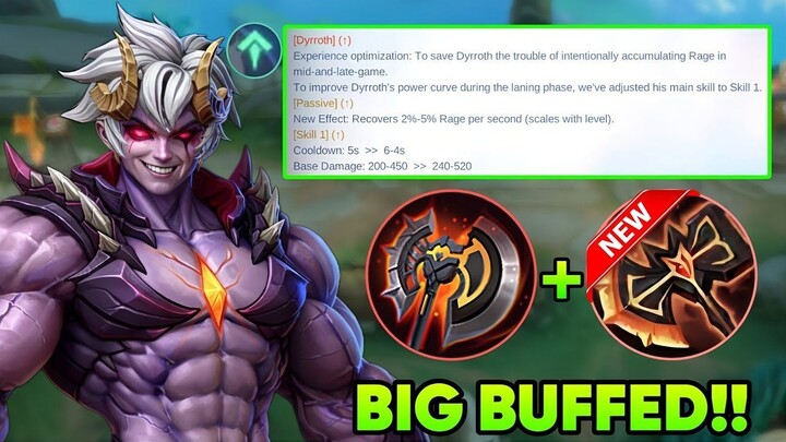 DYRROTH THE STRONGEST FIGHTER IS BACK THIS BUFFED WILL MAKE HIM THE KING OF EXP
