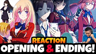 MI 1º VEZ 🔥 CON EL OP & ED DEL ANIME: CLASSROOM OF THE ELITE 🍻 BLIND REACTION 🔥