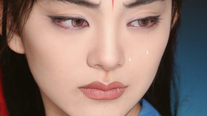 I used a makeup brush to create the Nezha I saw when I was a child.