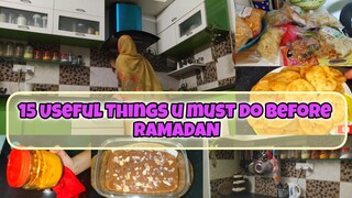 15 Useful Time,Water & Money saving RAMADAN Ideas|Pre-Ramadan Preparation 2024@ThecookingCrushvlogs