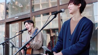 Japanese street singing "Your Name/Spark" RADWIMPS [Hiraoka Yuya]