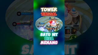 Tower tinggal satu hit bisa menang ✍️🥶 #contentcreatormlbb #wiamungtzy #mobilelegends