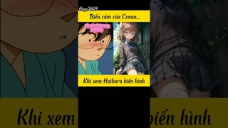 Biểu cảm của Conan khi xem Haibara biến hình #conan #haibara #anime #shinichikudo #shiho